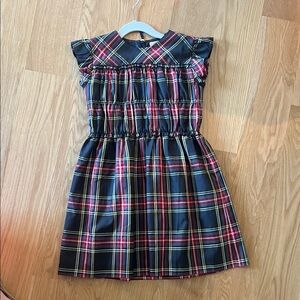 Girls Crewcuts size 8 Tartan holiday dress with smocked top